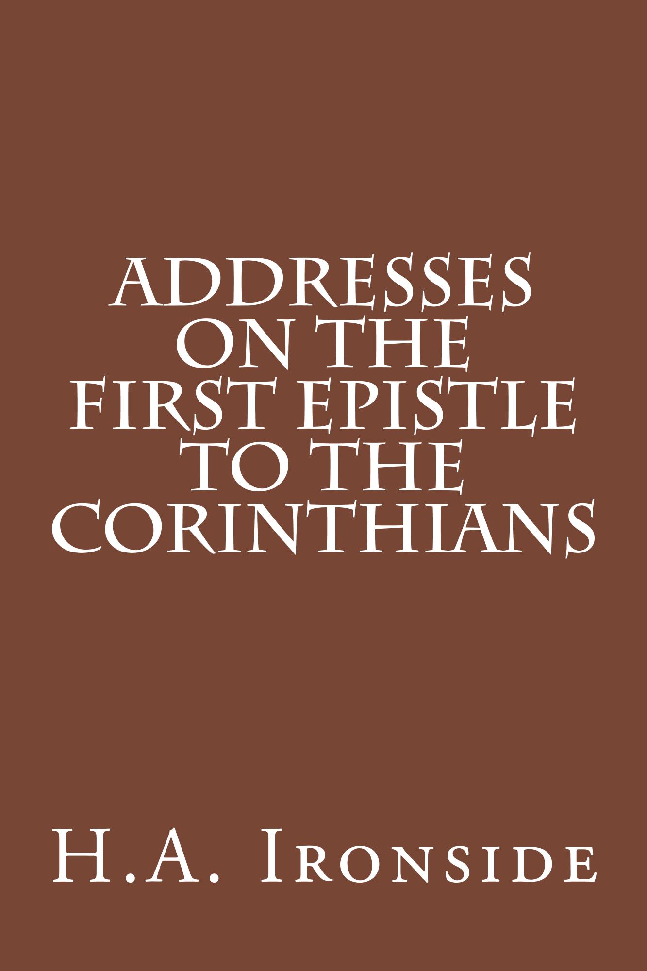 Books　by　Ironside　First　Christian　Corinthians　Solid